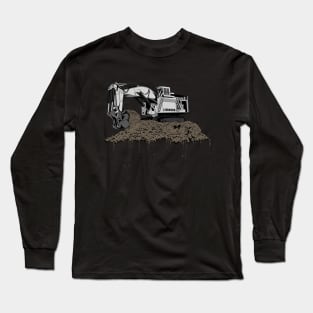 Excavator Loading Long Sleeve T-Shirt